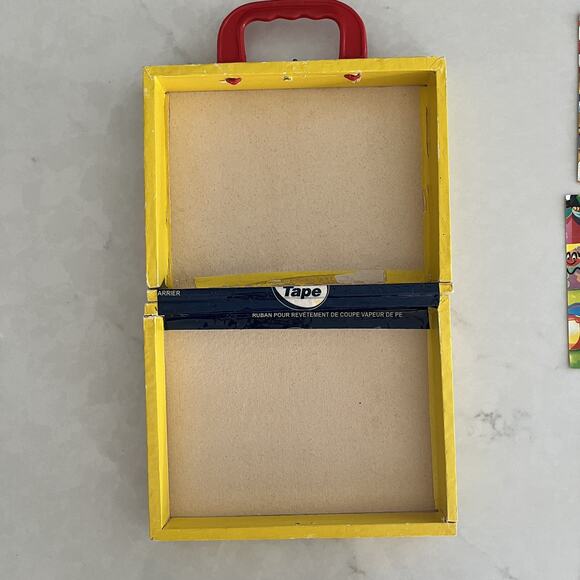 Disney Mickey Mouse Picture Cubes 12 Wood Blocks Puzzle Box Set 60s West Germany - Picture 6 of 13